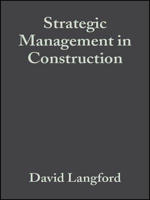 cover image of Strategic Management in Construction